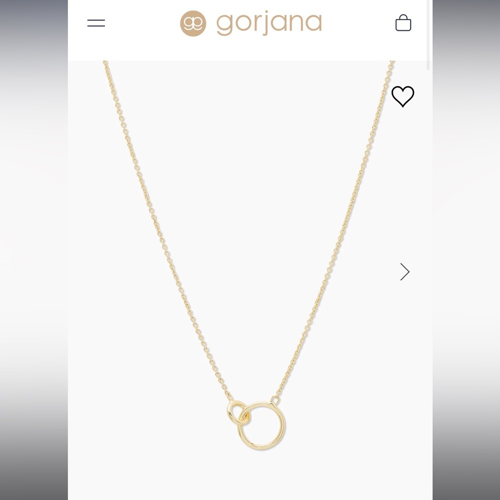 Gorjana Gold Wilshire Charm Adjustable Necklace
